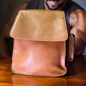 Tignanello Leather Backpack Bundle Cognac + Charm Set Cleaned & Conditioned 👜